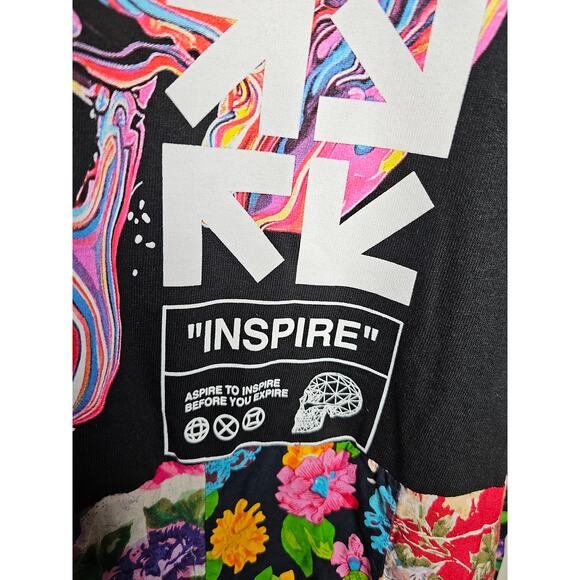 ONE OF A KIND T-Shirt BOHO flowy Patchwork Dress Ladies size 2X - Picture 4 of 12